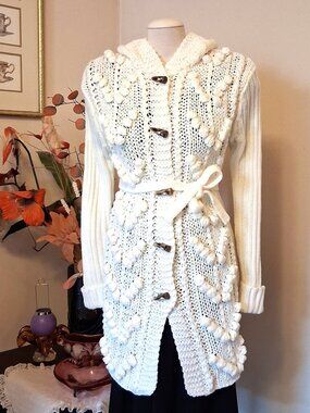 High Quality Knit Cardigan Sweater Coat - Soft Chunky Knit - Spring Fall Winter
